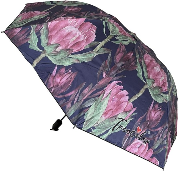 cotton road Floral Print Travel Umbrella Umbrella