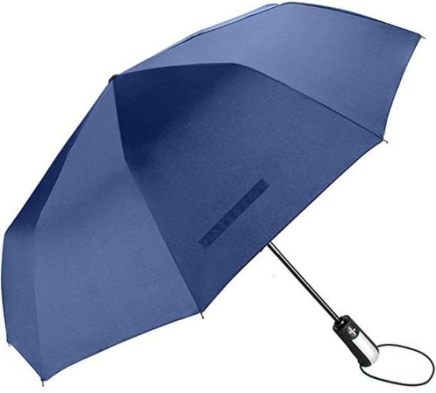 Globality Umbrella Fully Automatic Handle 3 Fold Compact Windproof 10 Ribs Umbrella