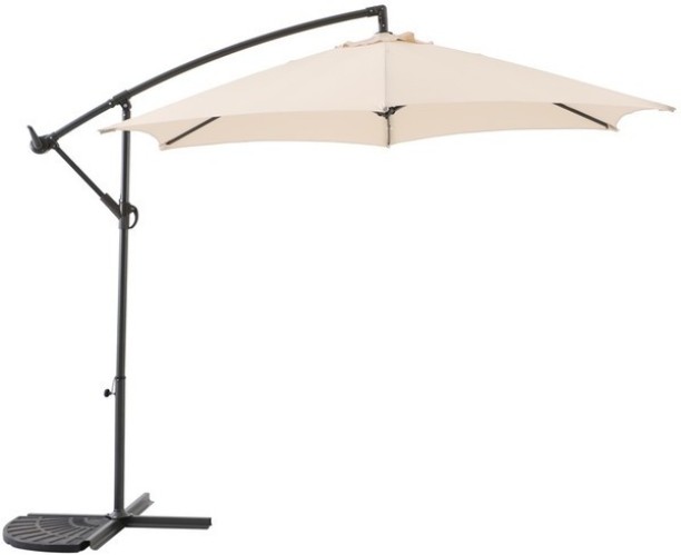 Charms Patio ntilever Umbrella Beige 3 m (without Base) Umbrella