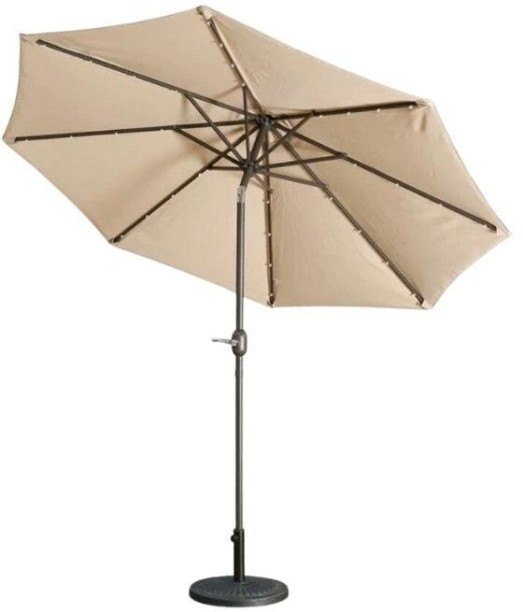PrimePickSA Outdoor Patio Umbrella with Crank & Tilt – 2.7m Beige Canopy, UV Protection, Ideal for Gardens & Patios Umbrella