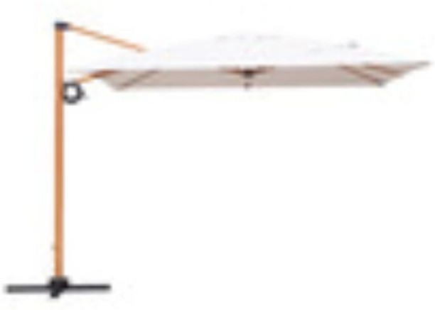 shades Design House Jupiter 3 x 3 m Cantilever Umbrella Square Patio Shade Umbrella