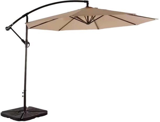 Fine Living Hawaii Roma Umbrella - Beige - With Base Umbrella