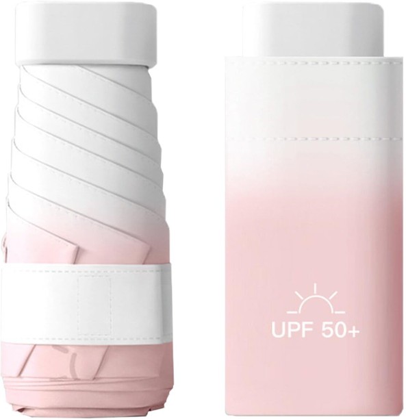 LocateLuxe Mini Travel Umbrella with UPF 50+ Sun & Rain Protection Umbrella
