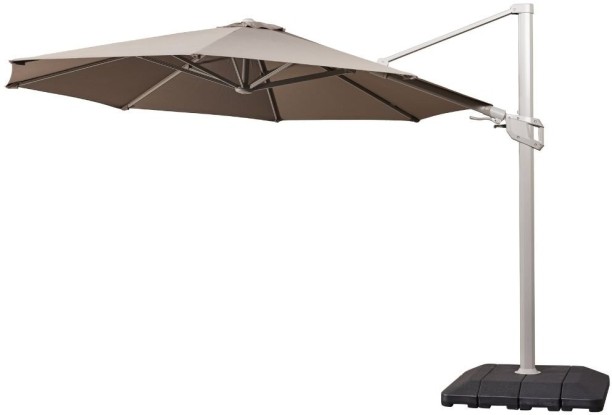 CASA CALORE Roma Deluxe 3.5m Cantilever with Base 360deg turn & side-side tilt Umbrella