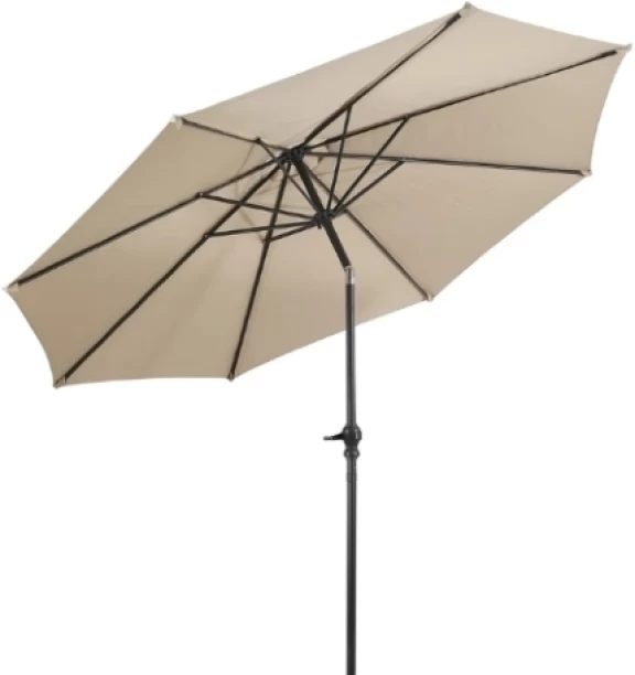 Phronex Tilted Patio Umbrella with Push-Button Umbrella