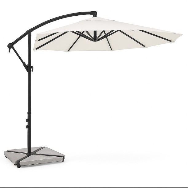 Generic 3m Cantilever Umbrella – Double Top Offset Patio Umbrella with Base Umbrella