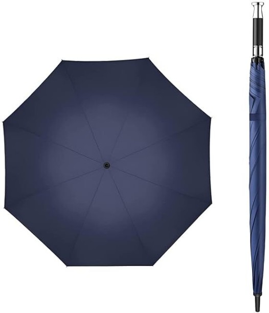 Digimart Handheld Large Navy Blue Umbrella