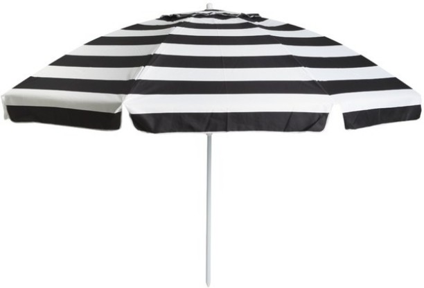 Charms Beach Umbrella Black And White 2560 mm without base Umbrella