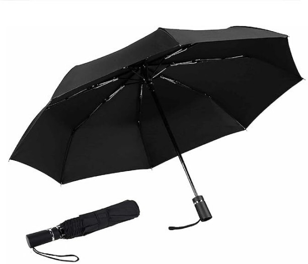 Generic Black 3-Fold Portable Umbrella Umbrella