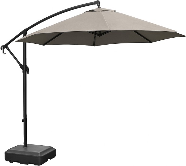 Generic 3x3m Side Sun Umbrella – Offset Cantilever Patio Umbrella with base Umbrella