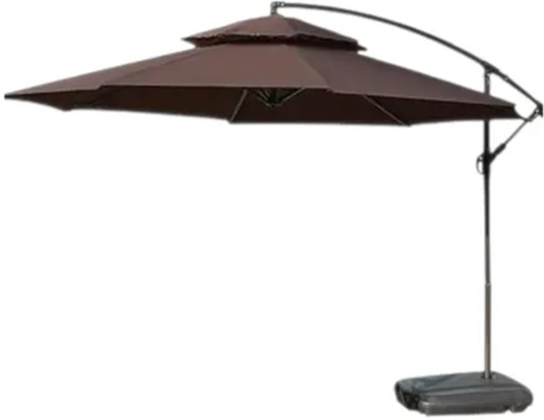 Mfurn Aluminium Cantilever Patio Umbrella With Base 3M Umbrella