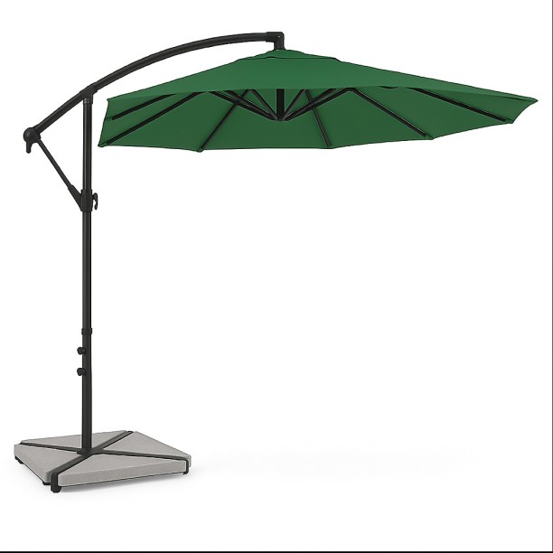 Generic 3m Cantilever Umbrella – Double Top Offset Patio Umbrella with Base Umbrella