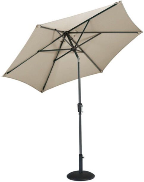 Riviera Deluxe Crank Parasol And Base Patio Umbrella Umbrella