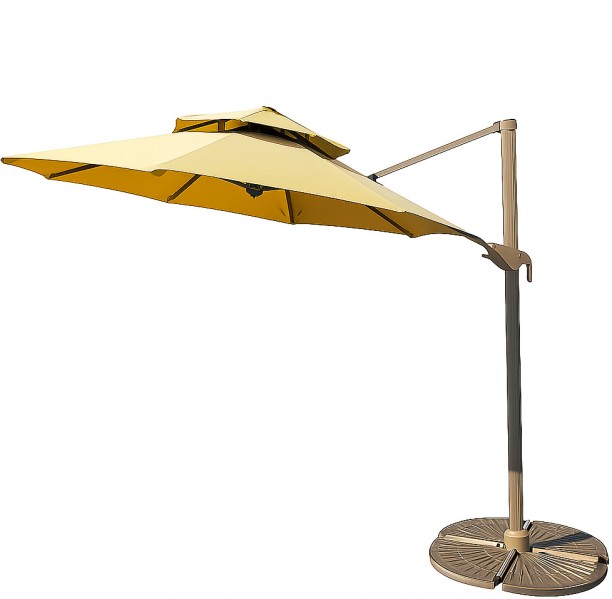 Generic Garden Umbrella 3m– With Stand, Weather Resistant Umbrella