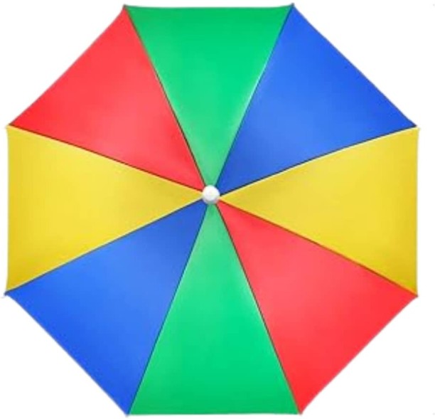 Generic Hands-Free Rainbow Hat Umbrella
