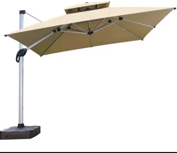 Durable Outdoor Modern Umbrella Garden Patio Parasol Umbrella Red Umbrella Patio Table Iron Pole Umbrella