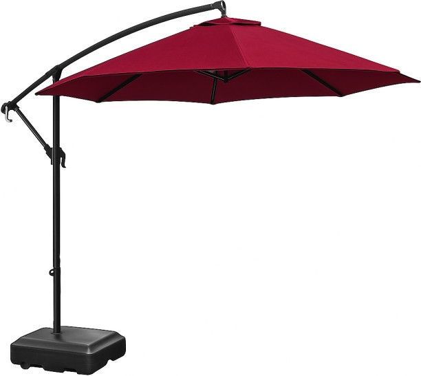 Generic 3x3m Side Sun Umbrella – Offset Cantilever Patio Umbrella with base Umbrella