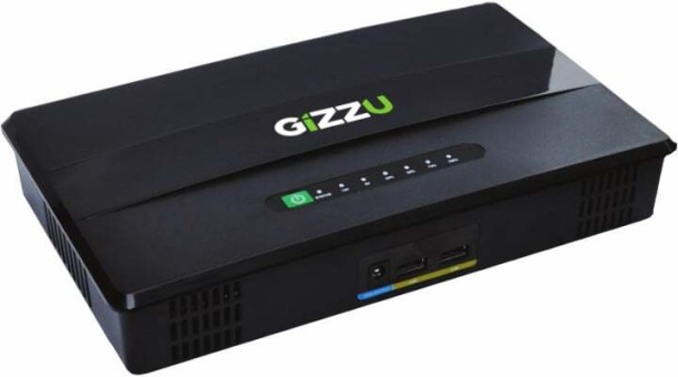Gizzu 0W 69Wh 21600mAh Mini POE DC UPS LifePO4 Rack-mount Model UPS