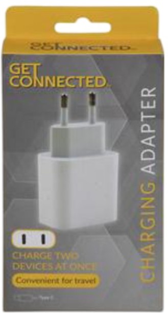 Get Connected 004-079109-CC Adaptive Charging 0.2 A Multiport Mobile Charger