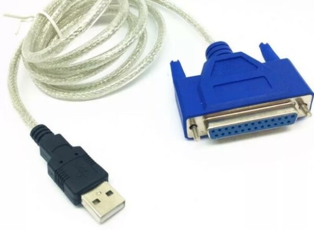 PressPlay Tech PL-L73 USB to DB25 Female Parallel Port Converter Gaming Adapter Compatible with PC, Mac OS