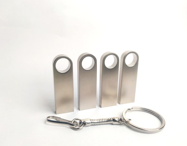OCTIES  USB STICK WITH KEY RING SILVER METAL 128 GB