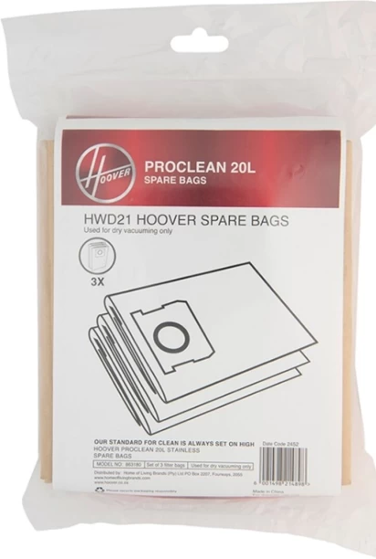 Hoover HWD21B Disposable Vacuum Cleaner Bag