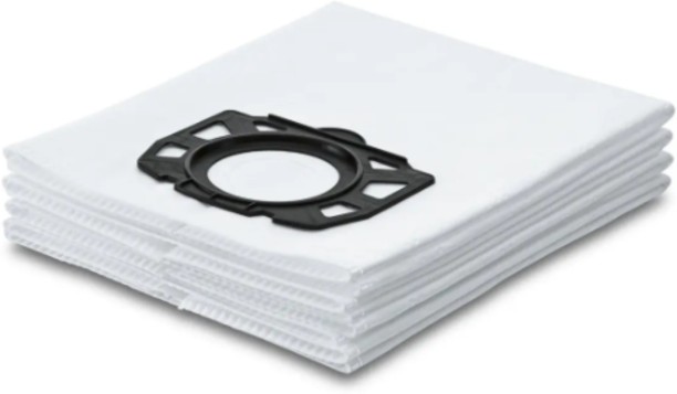 Karcher Fleece Bags Pack of 4 KFI 487 (Suitable for WD4 - WD6/ KWD4 - KWD6/ SE5 - SE6) ULPA Filter