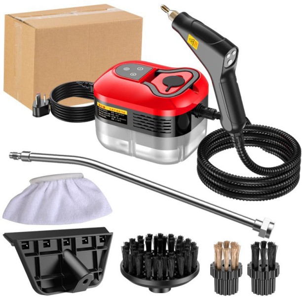 LocateLuxe Handheld Steam Cleaner for Home & Car MULTI-STEAM SETTINGS WITH 15S FAST HEAT-UP, 250 F DEEP CLEANING FOR KITCHEN/BATHROOM/FLOORS Extraction Cleaner