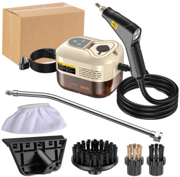 LocateLuxe Handheld Steam Cleaner for Home & Car MULTI-STEAM SETTINGS WITH 15S FAST HEAT-UP, 250 F DEEP CLEANING FOR KITCHEN/BATHROOM/FLOORS Extraction Cleaner