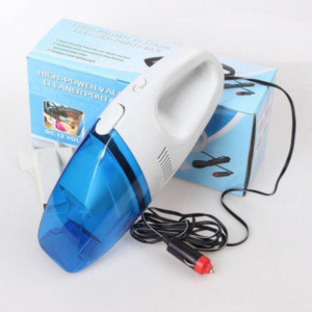 GENERIC Car Portable Mini Handheld Vacuum Cleaner 12W Blue Car Vacuum Cleaner