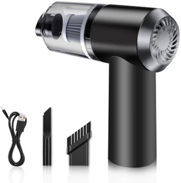 DEALS ONLINE Cordless Rechargeable Mini Vacuum Cleaner for Home & Car Car Vacuum Cleaner