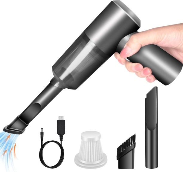 Yunyilan Cordless Handheld Vacuum Cleaner, High Power Rechargeable Mini Portable Vacuum for Home, Office and Car Cleaning (Black) Cordless Vacuum Cleaner