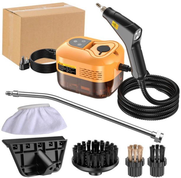 LocateLuxe Handheld Steam Cleaner for Home & Car MULTI-STEAM SETTINGS WITH 15S FAST HEAT-UP, 250 F DEEP CLEANING FOR KITCHEN/BATHROOM/FLOORS Extraction Cleaner