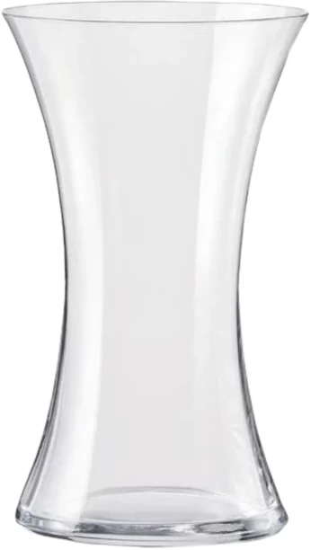 Crockery Centre Glass Vase 25X12Cm Waisted Clear Glass Vase