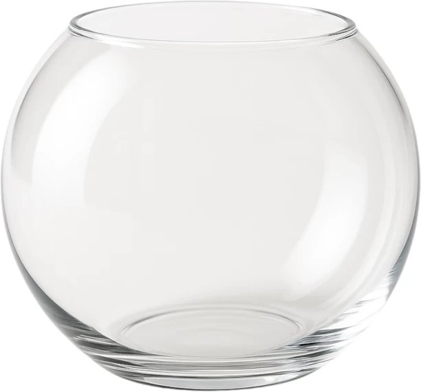 Crockery Centre Glass Vase 30x22Cm Bubble Ball Clear Glass Vase