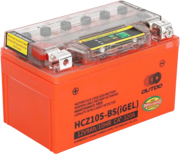 Outdo HCZ10S-BS(IGEL) 9 Ah Battery for Bike