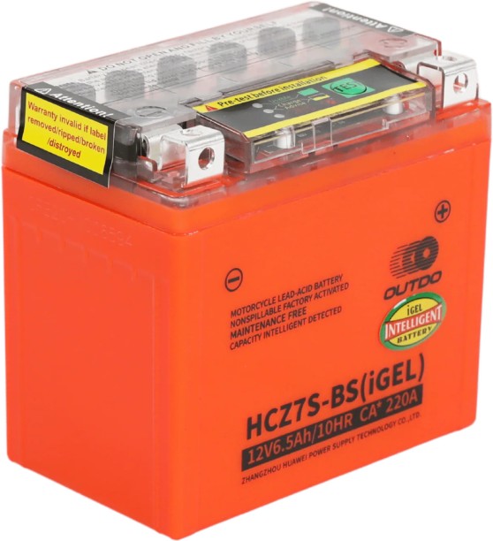 Outdo HCZ7S-BS(IGEL) 6.5 Ah Battery for Bike