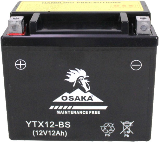 osaka YTX12-BS 12 Ah Battery for Bike