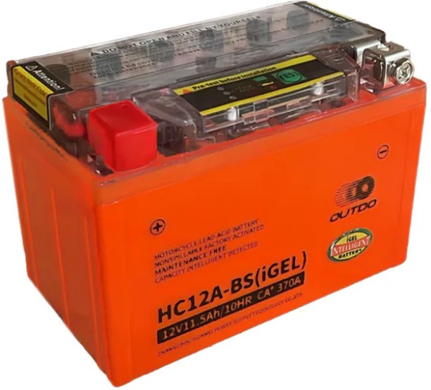 Outdo HC12A-BS(IGEL) 11.5 Ah Battery for Bike