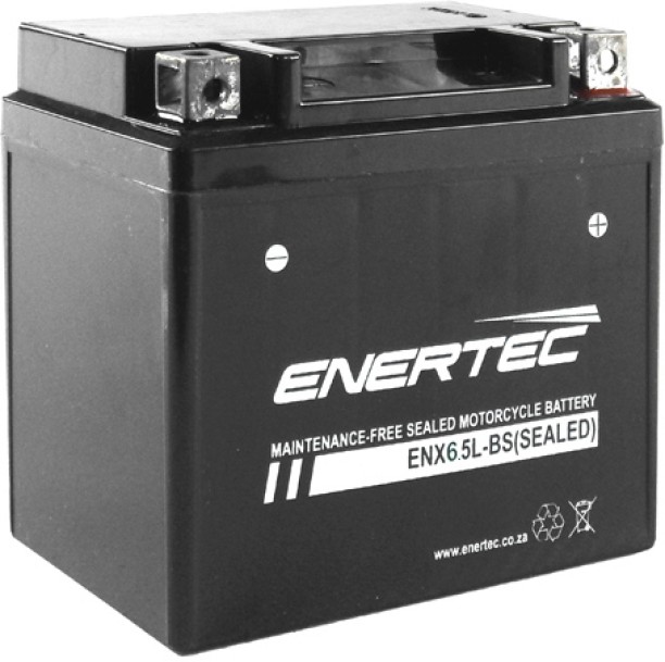 enertec YTX6.5L-BS 6 Ah Battery for Bike