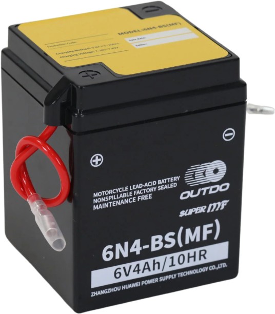 Outdo 6N4-BS(MF) 4 Ah Battery for Bike