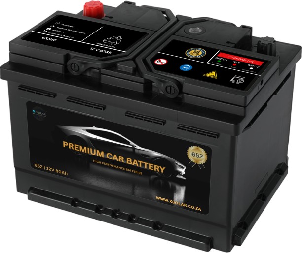 x solar Premium 652 80 Ah Battery for Car