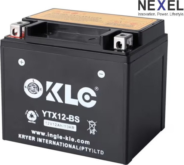 KLE YTX12 12V 12Ah/10HR Motorcycle Battery 12 Ah Battery for Bike