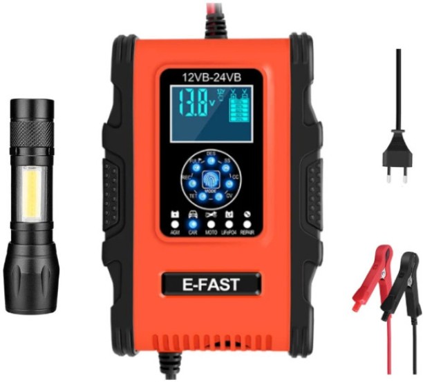 oem 12v/ 24v Pulse Repair Battery Charger and Torch 12 Ah Battery for All Vehicles