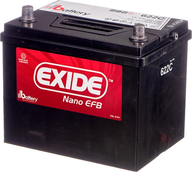 EXIDE EX622 53 Ah Battery for Car
