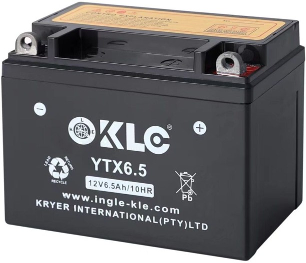 bettershop 12V 6.5Ah/ 10HR Motorcycle Battery 6.5 Ah Battery for Bike