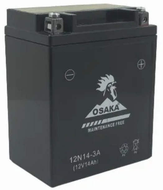 0SAKA 12N14-3A 12 Ah Battery for Car & Bike