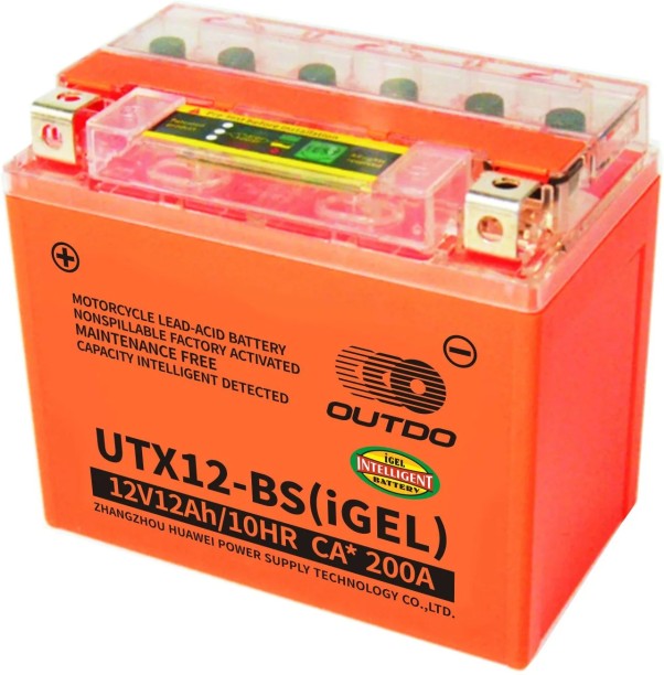 Outdo UTX12-BS(iGEL) 12 Ah Battery for Bike