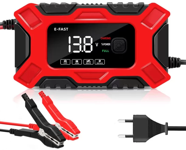 Bloo Car battery charger 12V/6A 30000 Ah Battery for All Vehicles