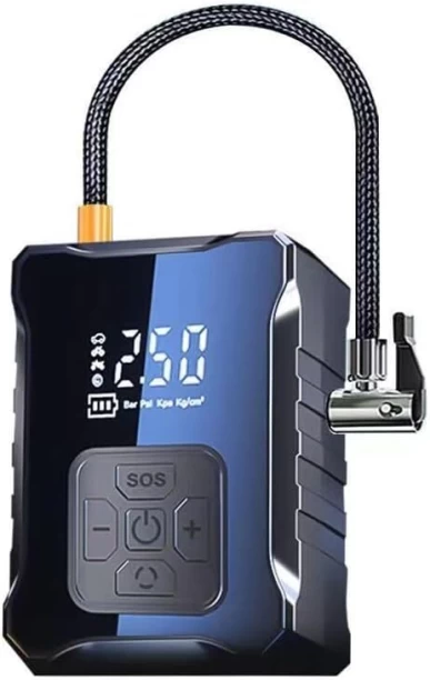Flycross Tire inflator, portable air compressor 1 Ah Battery for All Vehicles